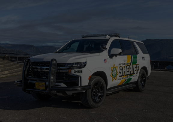 Sheriff vehicle parked